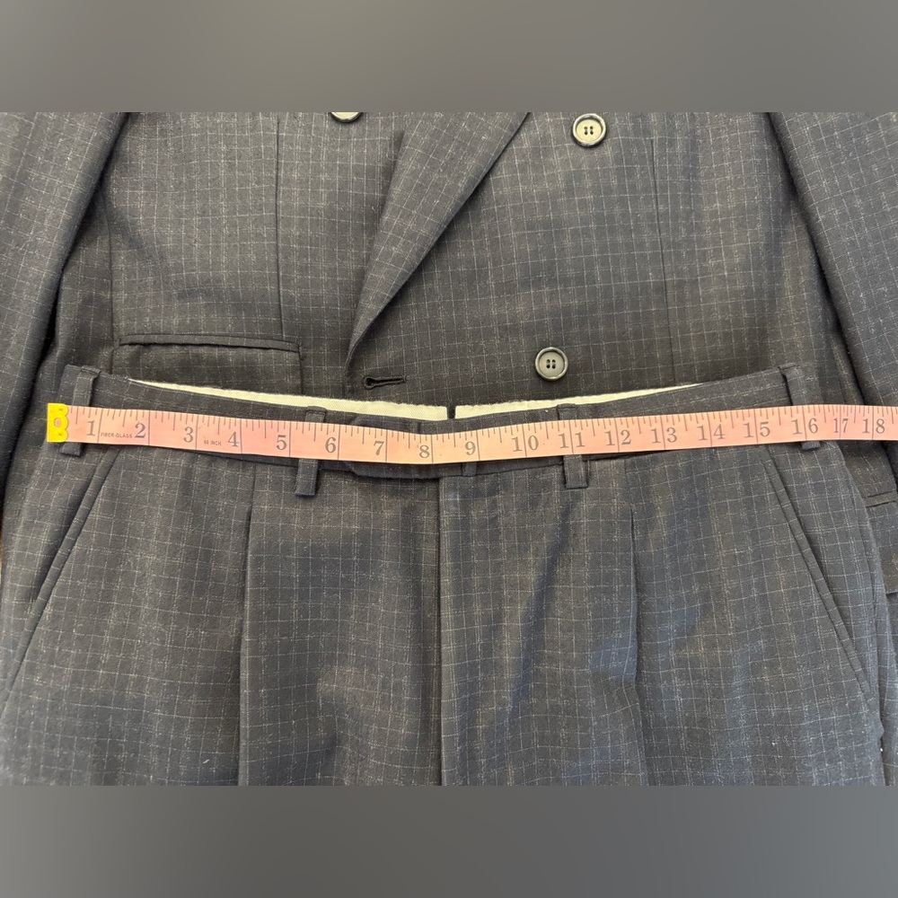 Brioni Navy Double Breasted Wool Suit EU50 US40R with bag and hanger - Picture 12 of 16